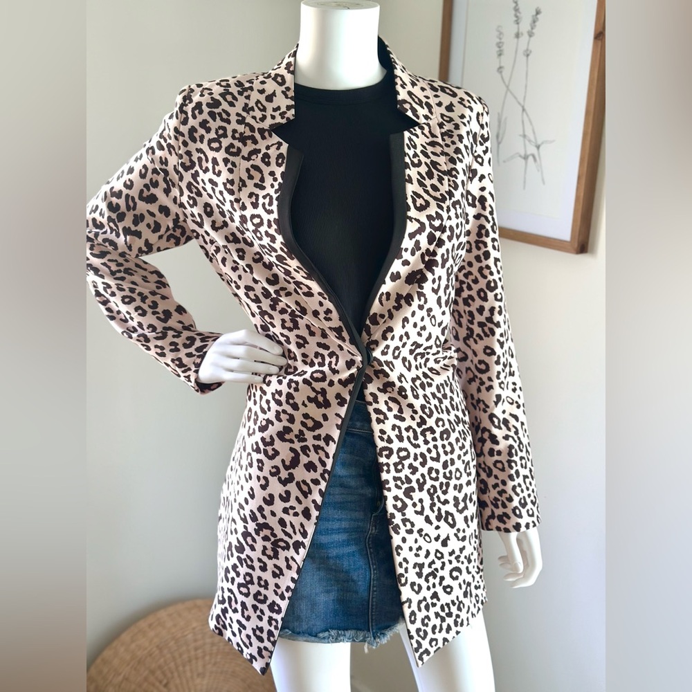 Floryday Leopard Print Blazer Size M